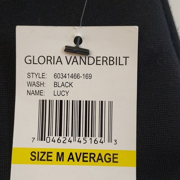 NWT Ladies Gloria Vanderbuilt Lucy Black Straight Slimming HI Waist Pants Medium - Picture 3 of 9